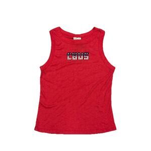 Where I’m From Mens XL Red Tank Top CBUS USA Flag Graphic Made in USA